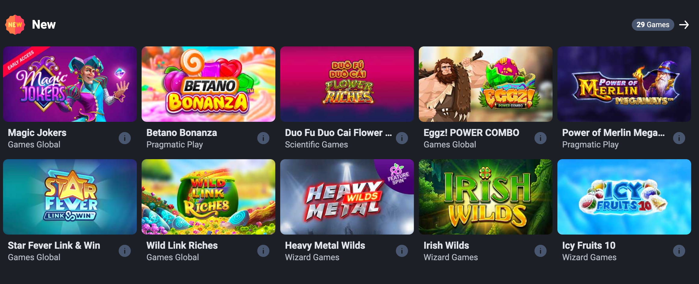 Betano casino games