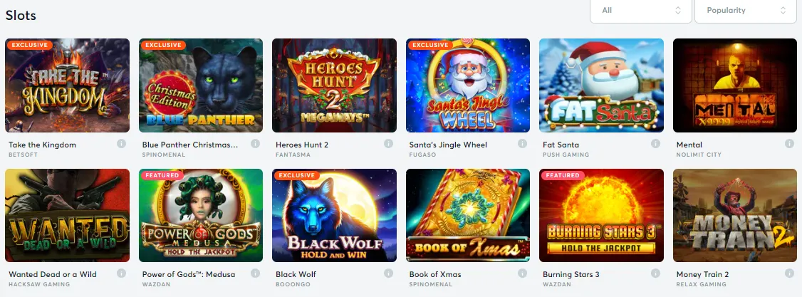 Игры в криптоказино Bitcasino