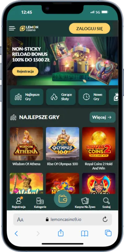 Official Lemon Casino website