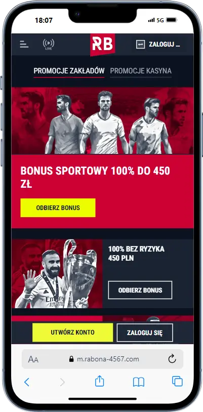 Bonusy sportowe Rabona