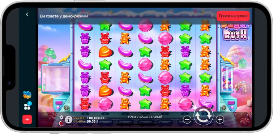 Sugar Rush в Vegas UA скриншот