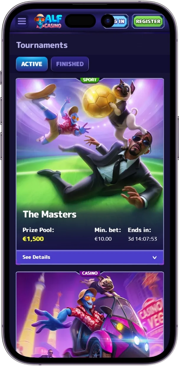 Tournaments in AlfCasino