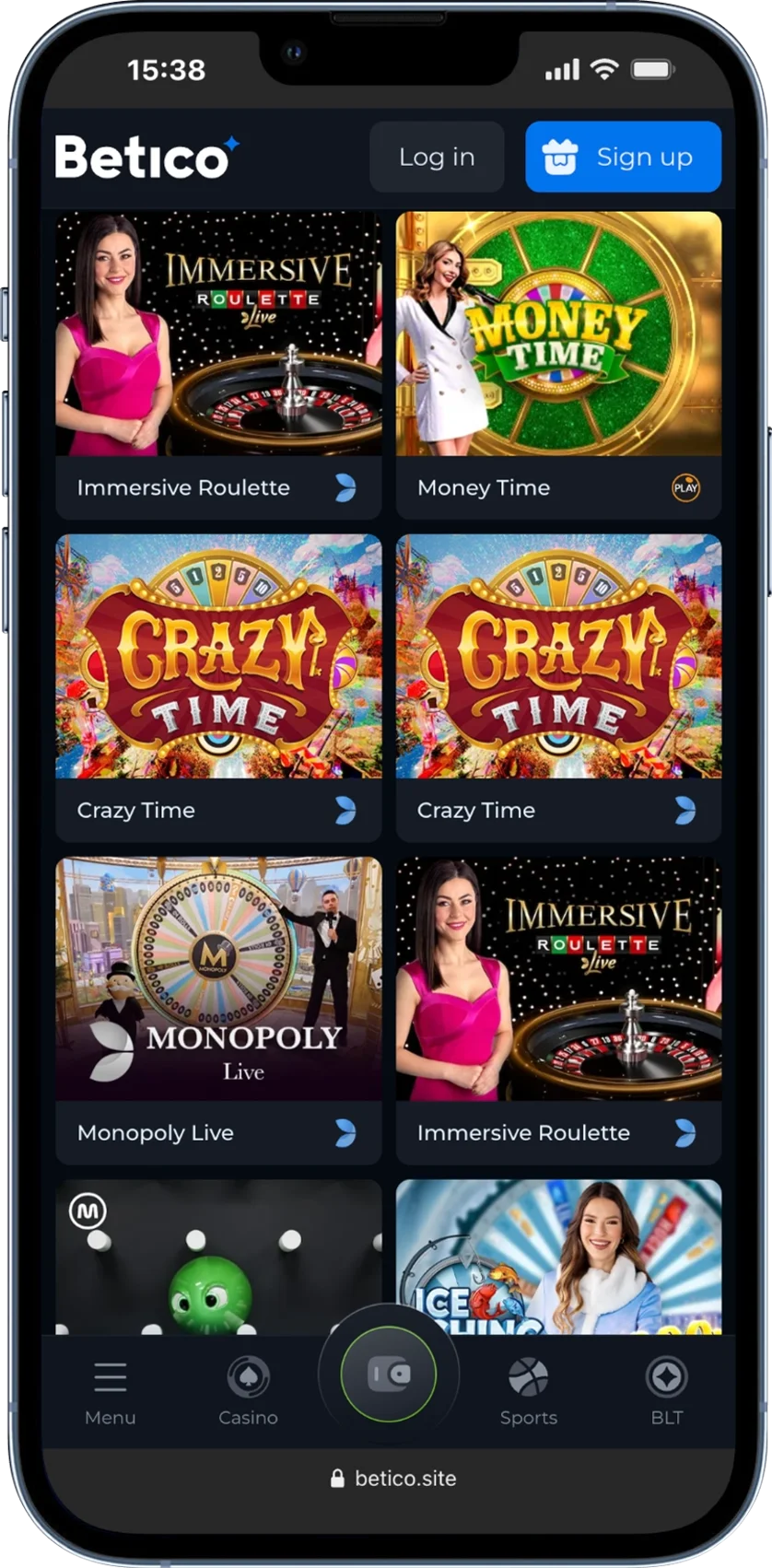 Betico Live Casino