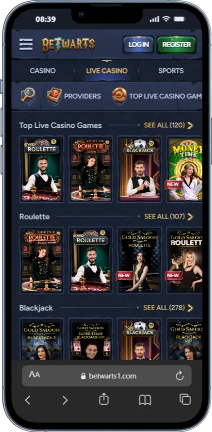 BetWarts Live Games