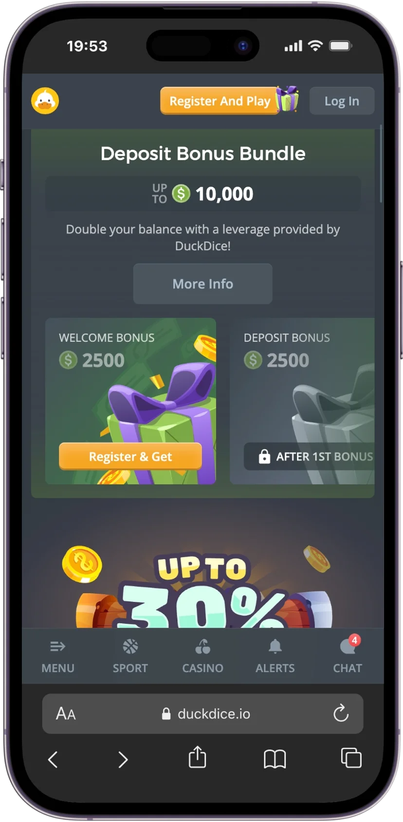 DuckDice Bonuses