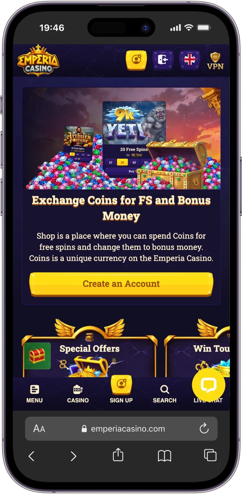 Shop at Emperia Casino