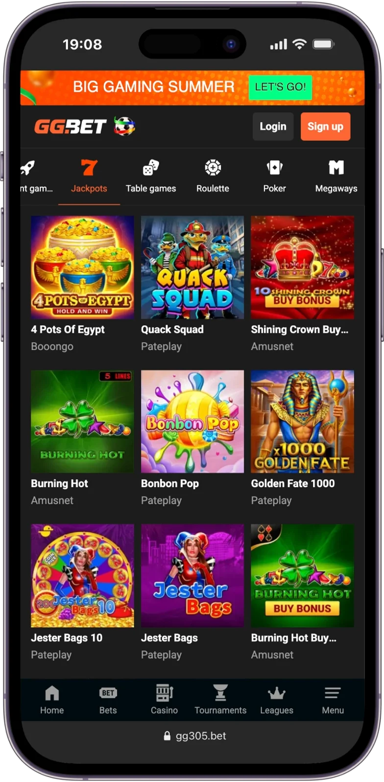 Jackpots GGBet Casino