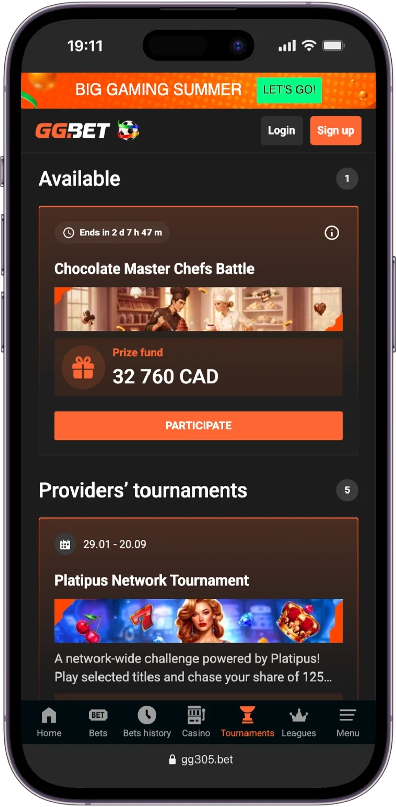 Tournaments GGBet Casino