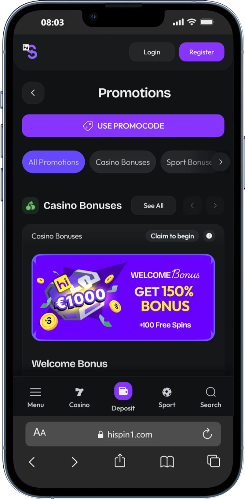 Bonuses HiSpin