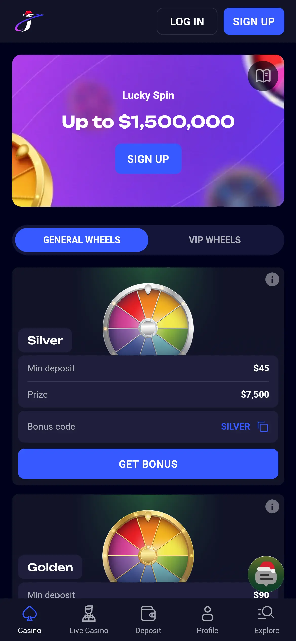 Jet4bet lucky spin