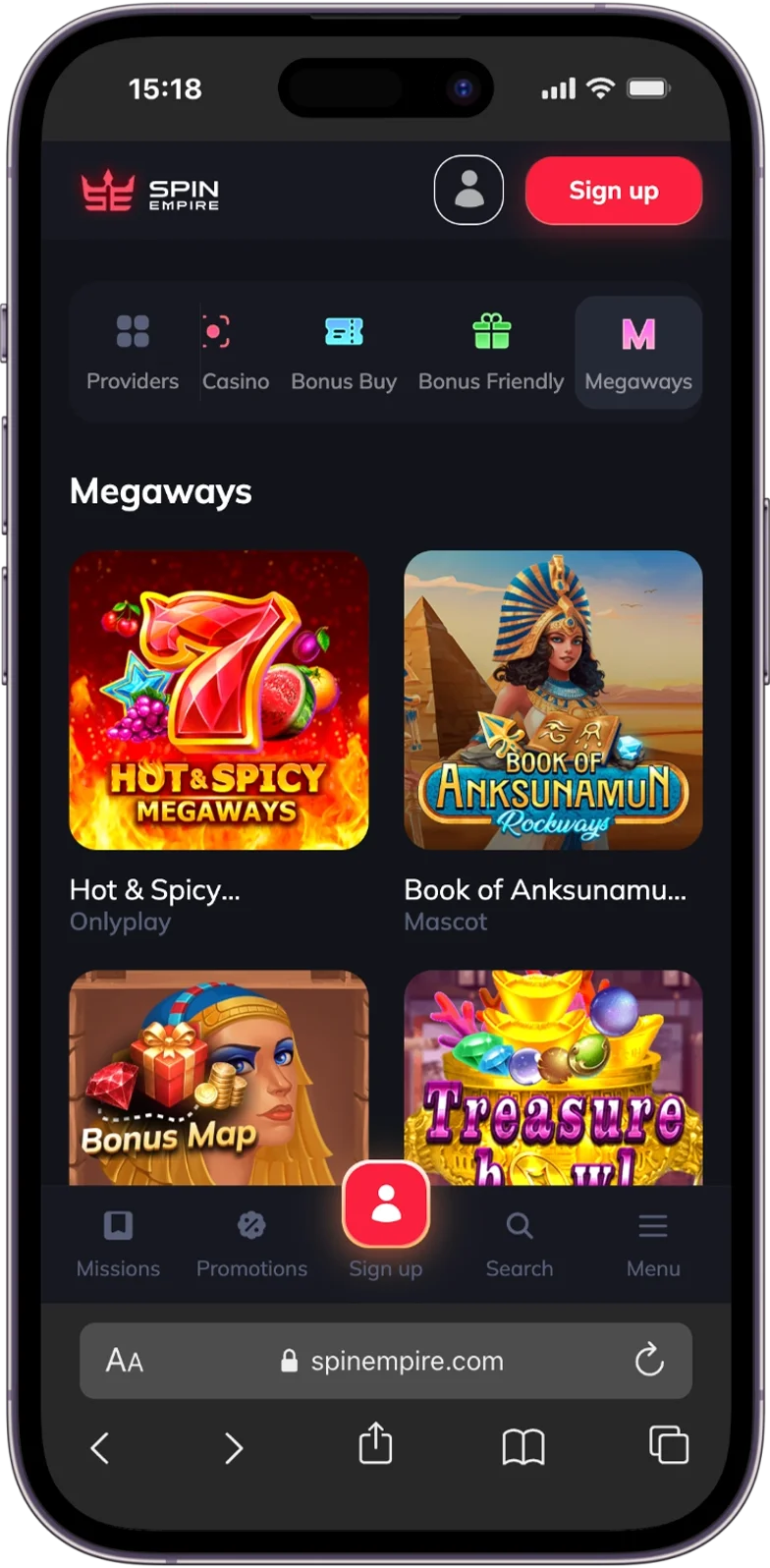 Megaways at SpinEmpire Casino