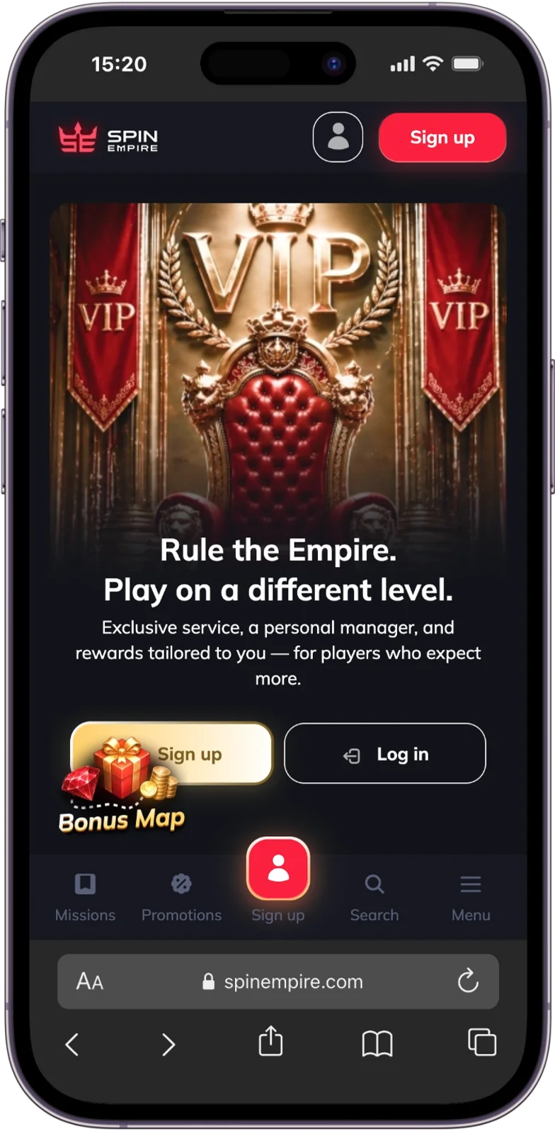 VIP Club at SpinEmpire Casino