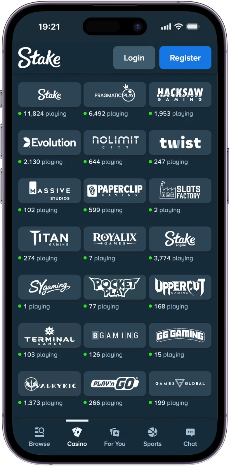 Software Developers at Stake Casino