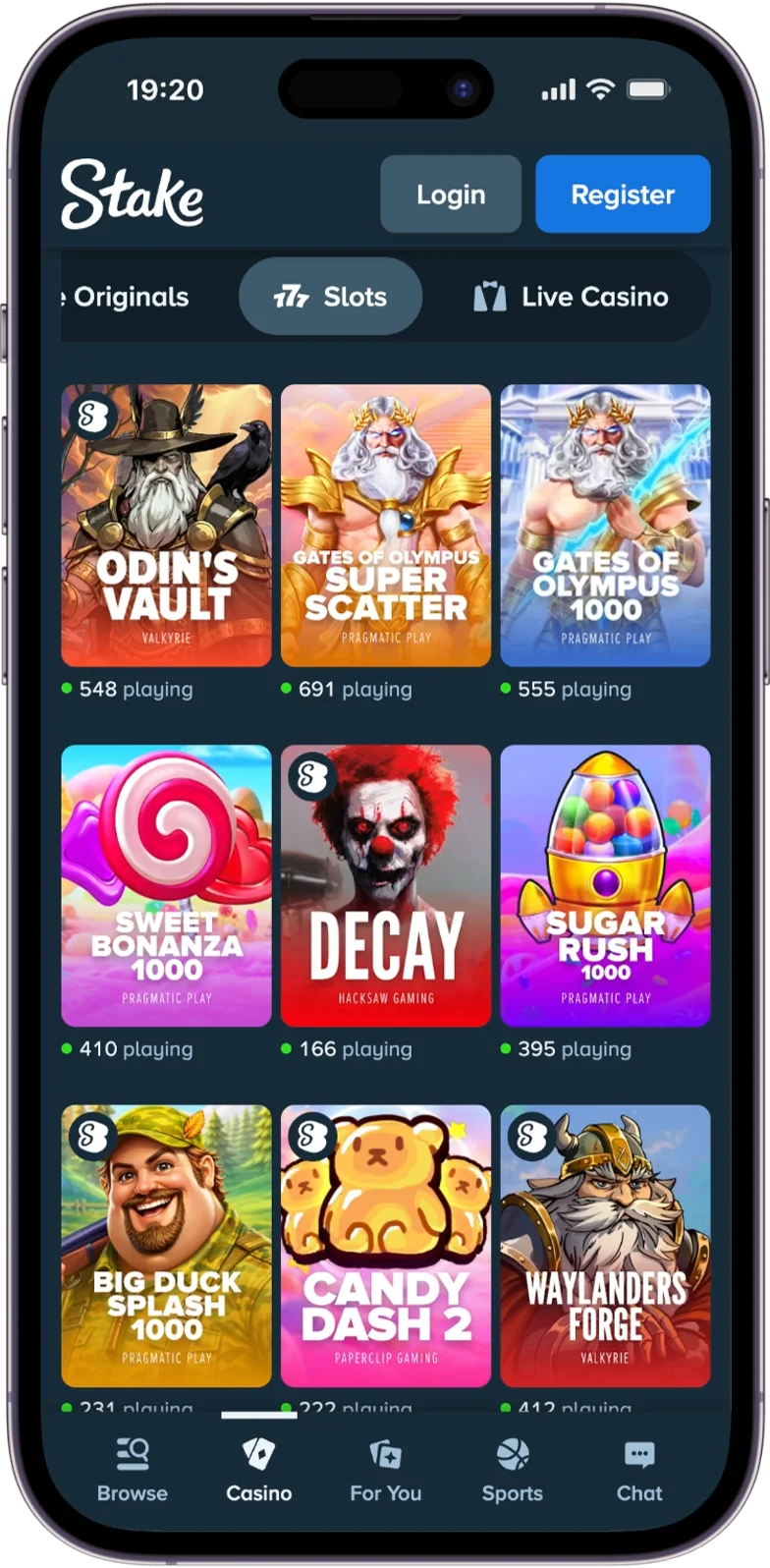 Slots at Stake Casino