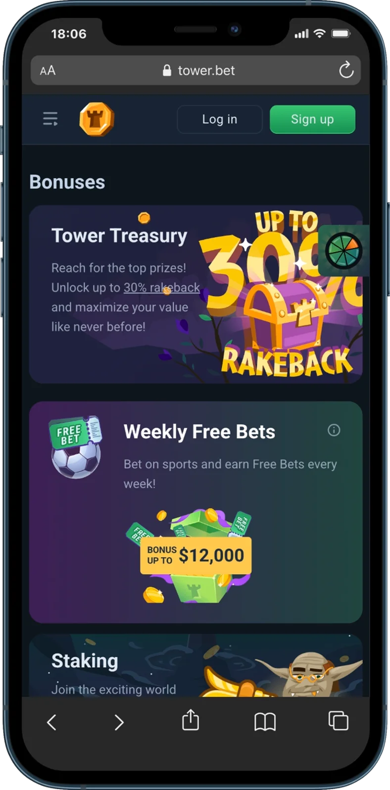 TowerBet Casino Bonus Program