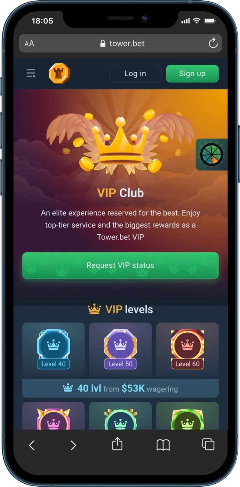TowerBet Casino VIP