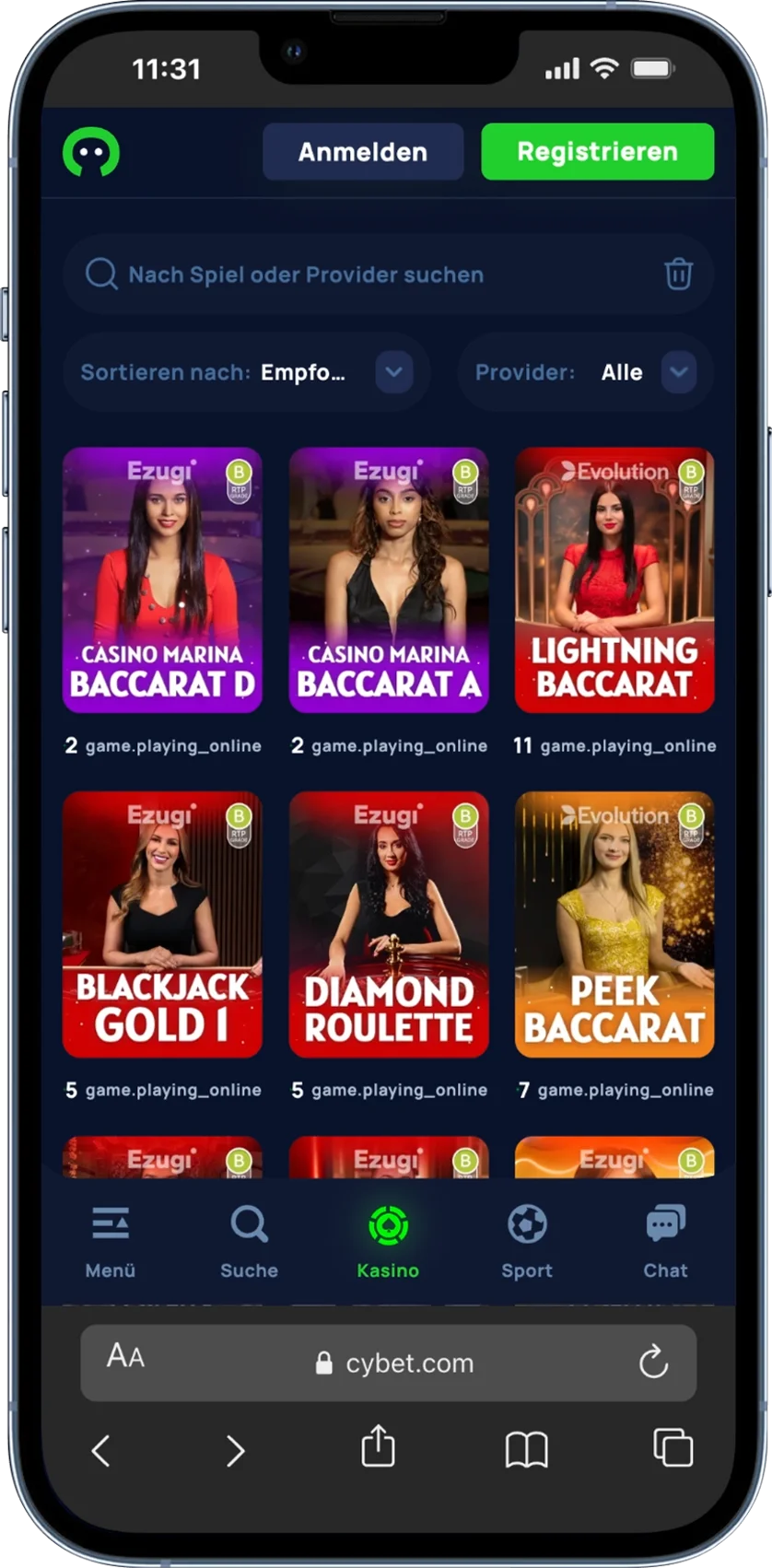 Cybet Casino Live