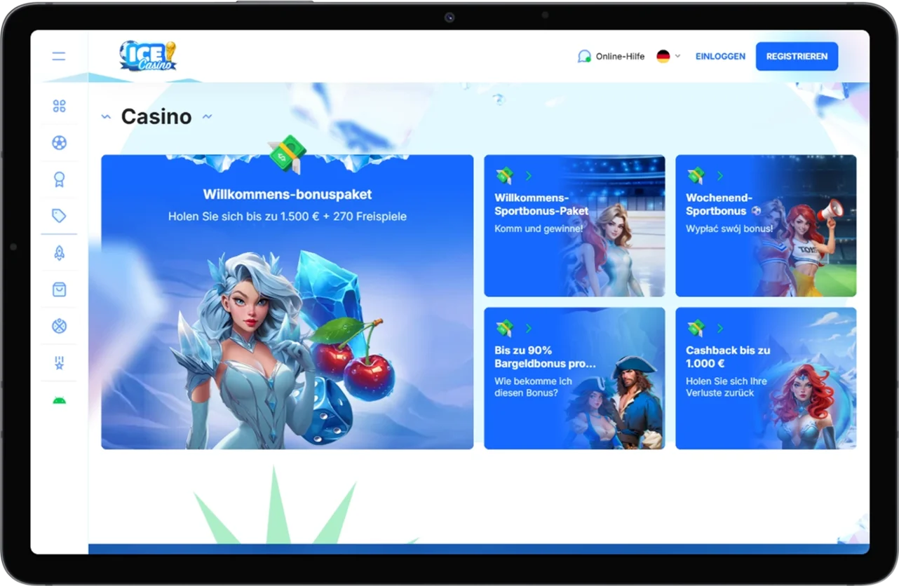 Bonusprogramm bei Ice Casino