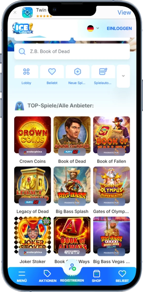 Slots des Ice Casino