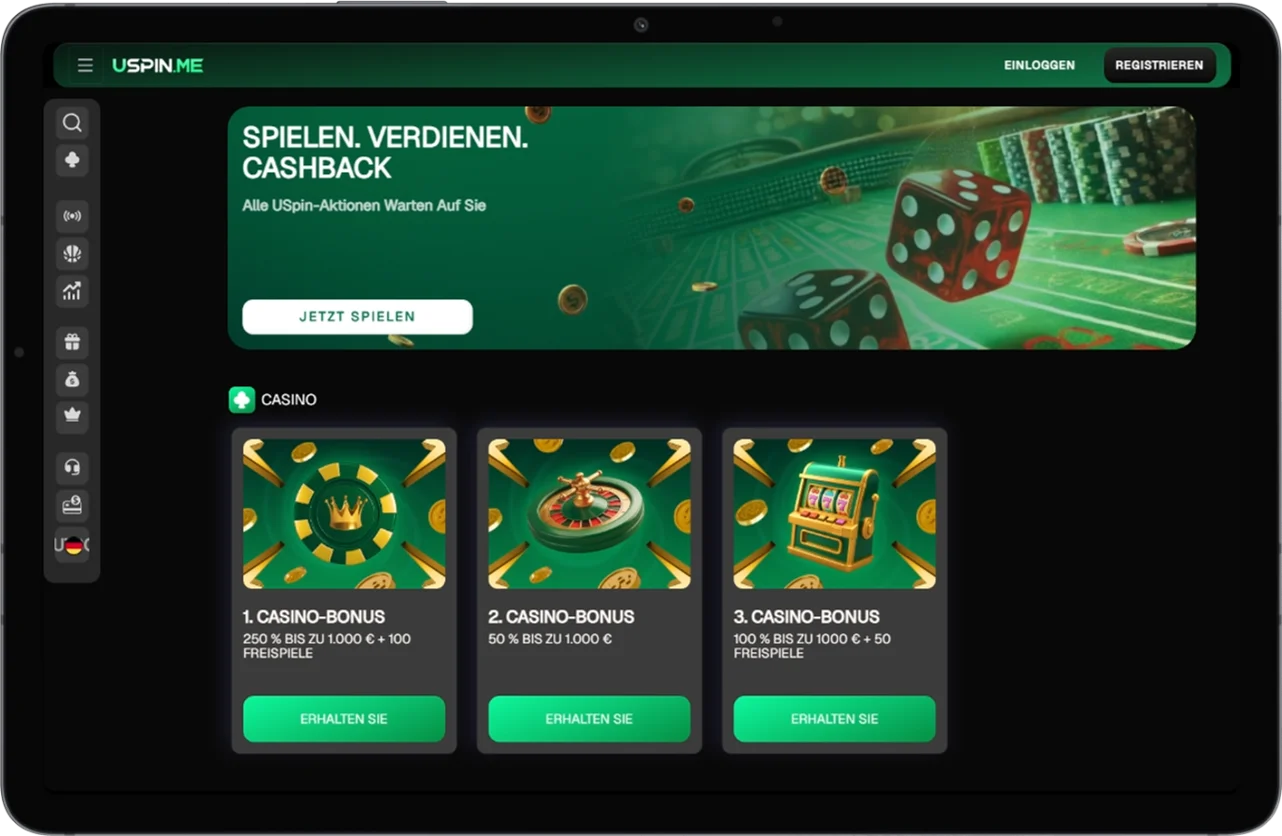 USpin Me Casino-Bonusangebote
