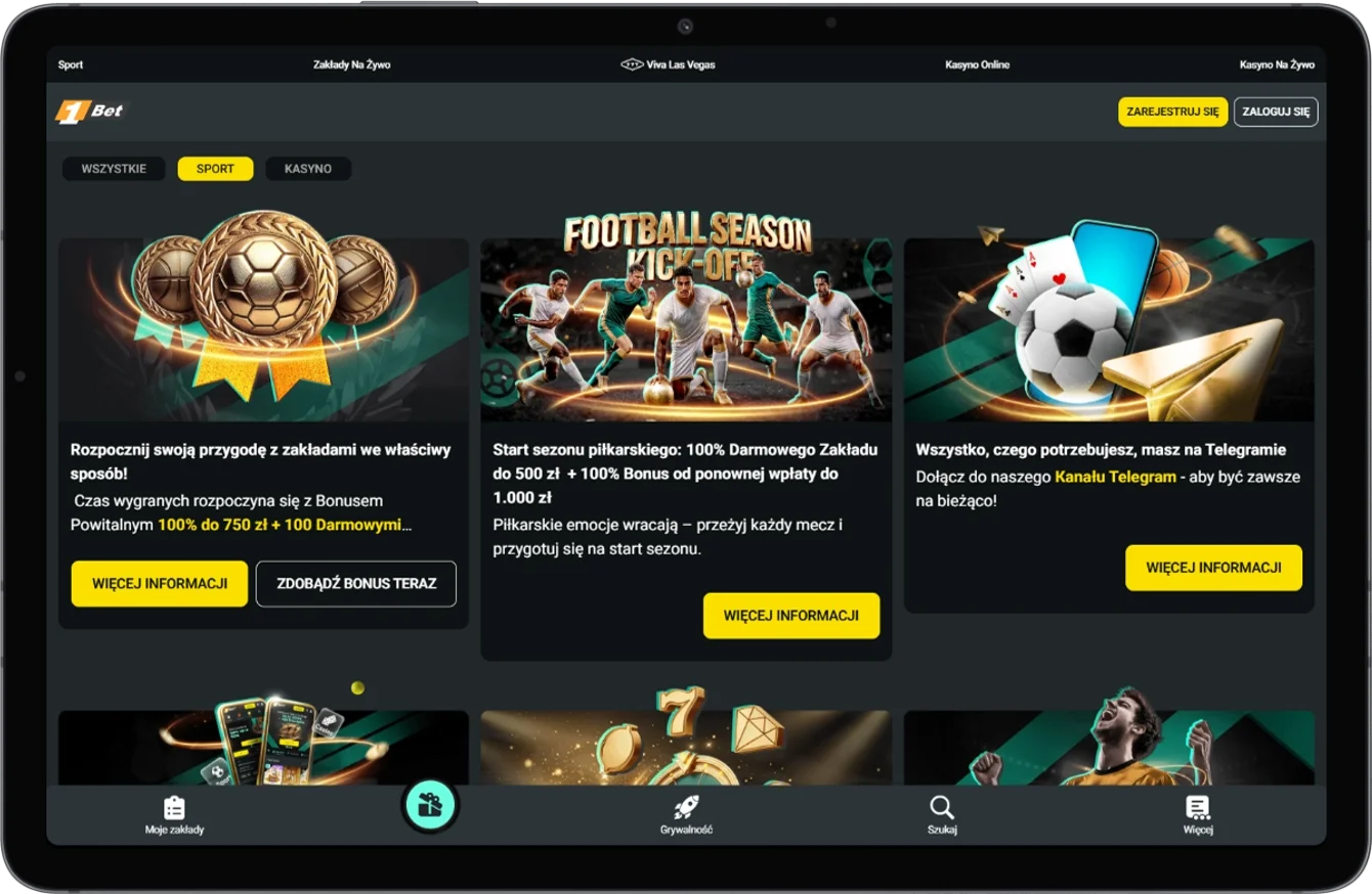 1Bet Bonusy sportowe