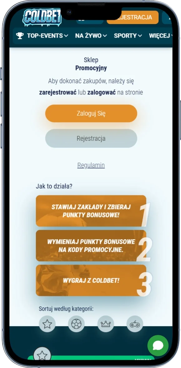 Sklep Promocyjny w ColdBet Casino