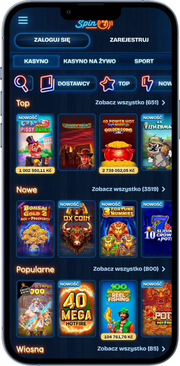 Gry online w DudeSpin