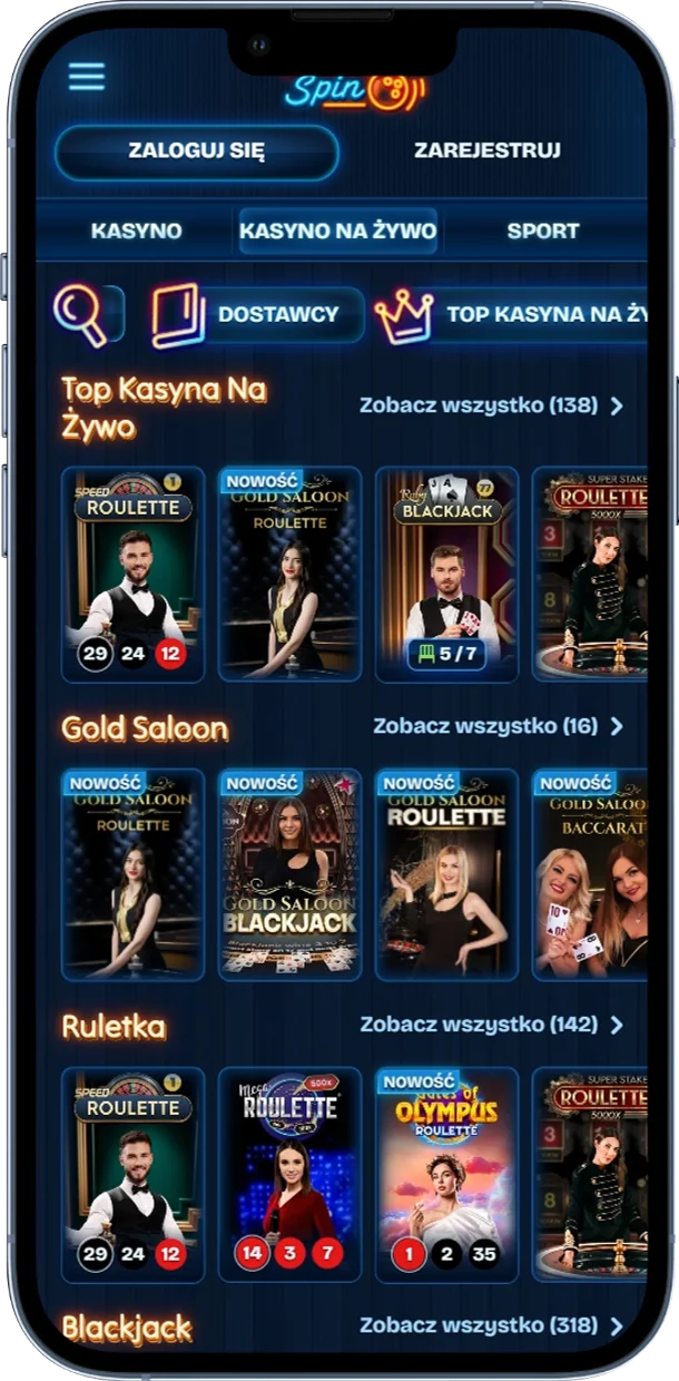 Kasyno Na Żywo w DudeSpin
