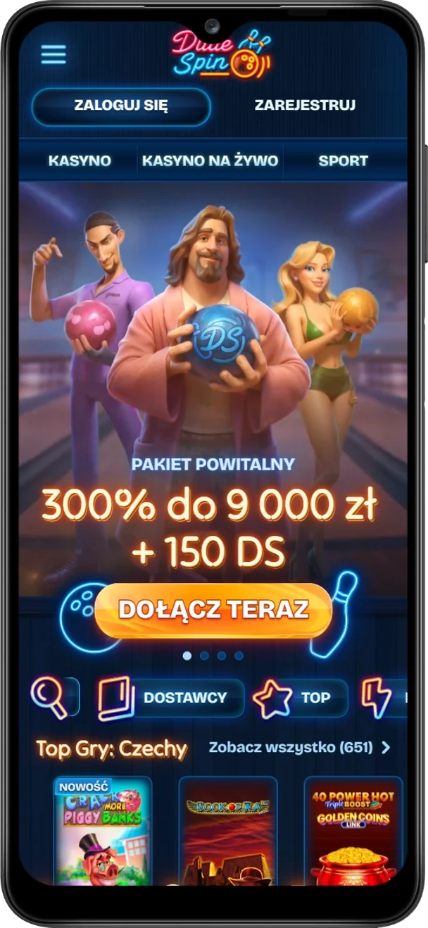 Dudespin wersja mobilna