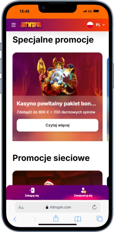 Bonusy i promocje kasyna Hit'n'Spin