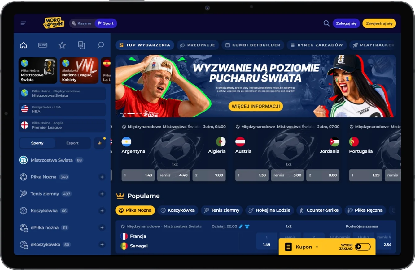 MoroSpin zakłady sportowe