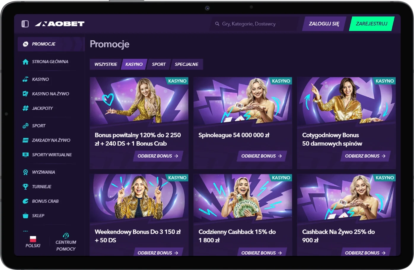 Bonusy w Naobet Casino