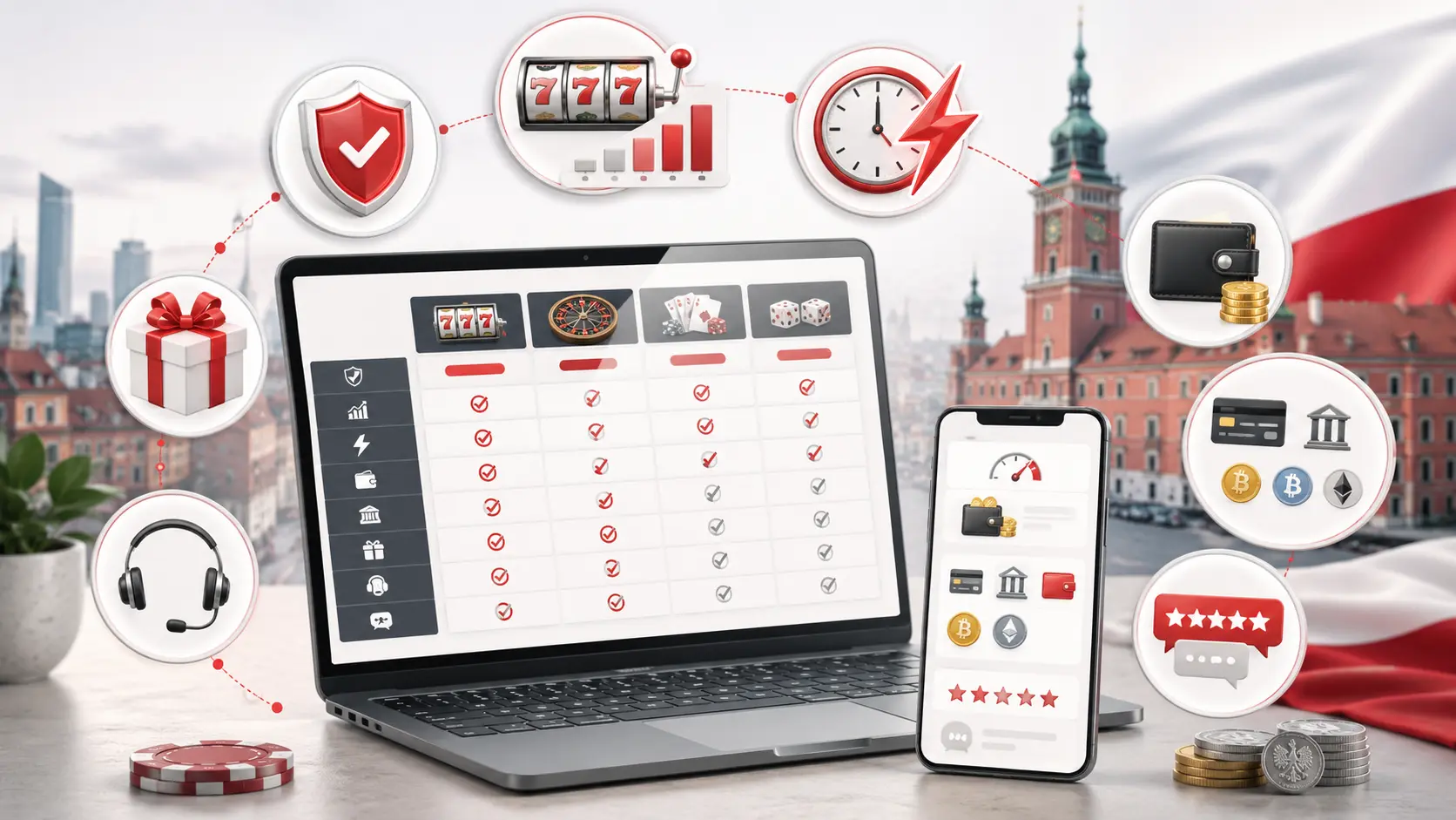 Jak wybrać wypłacalne kasyno internetowe w Polsce – porównanie bezpieczeństwa, metod płatności, szybkości wypłat i opinii graczy