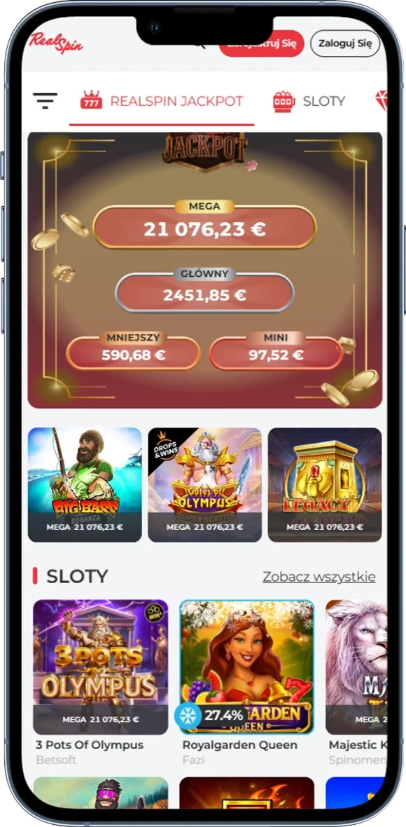 Online Games w RealSpin Casino