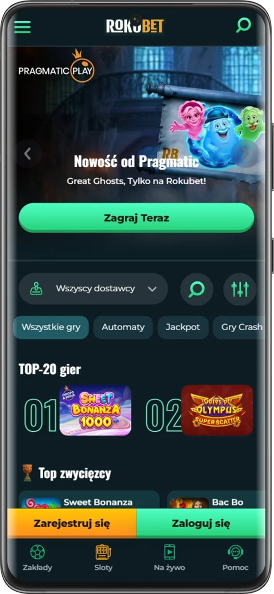Mobilna wersja RokuBet Casino