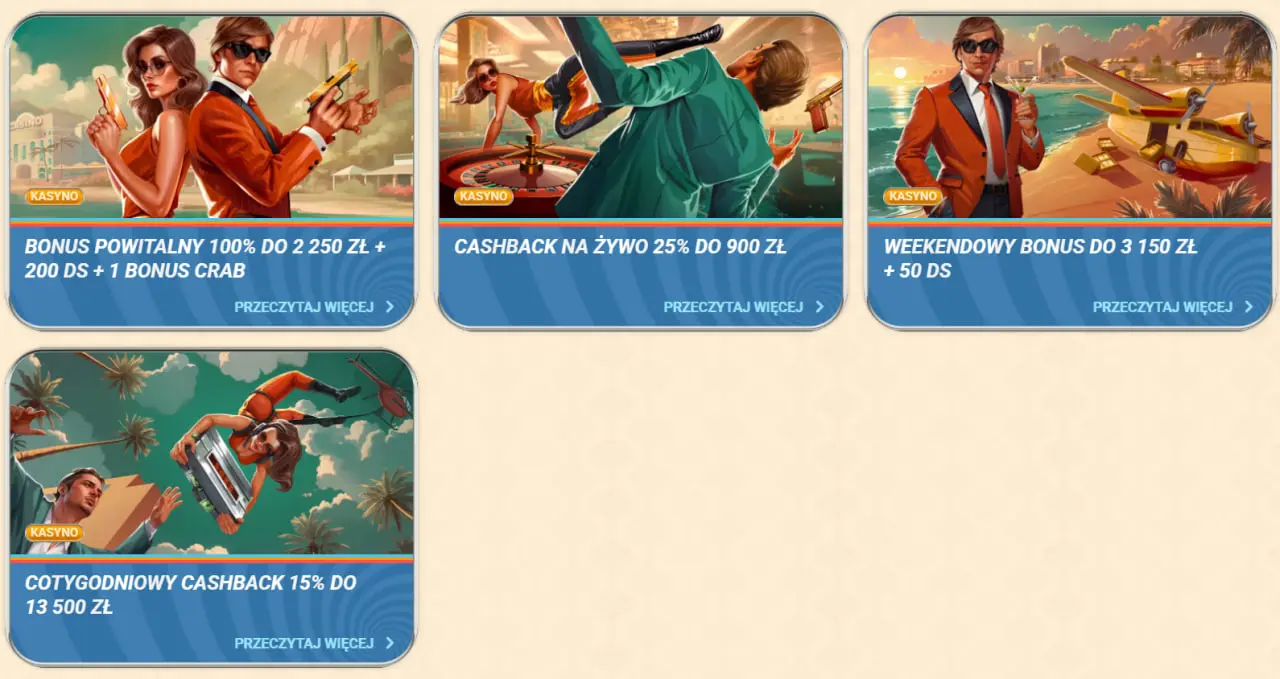 Bonusy Vegasino