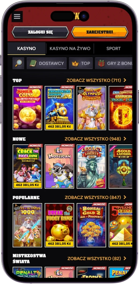 Gry online w Wintino Casino