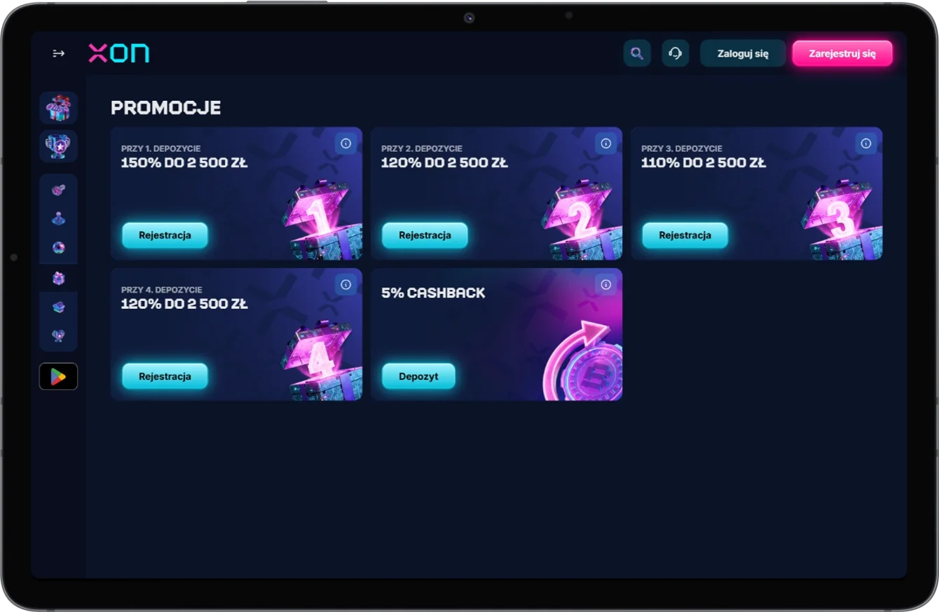 Oferta bonusowa w XonBet Casino