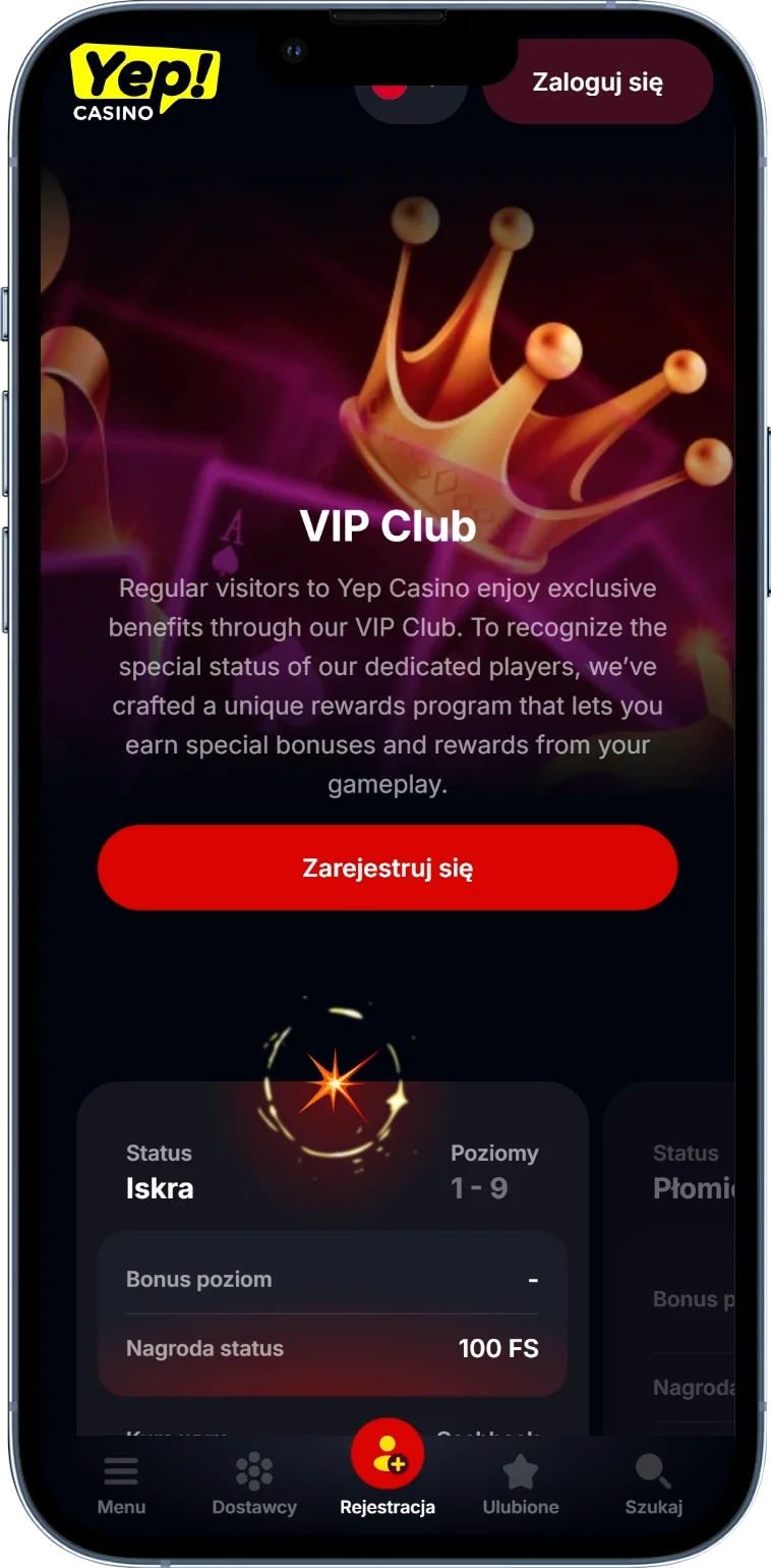 Yep Casino VIP Club