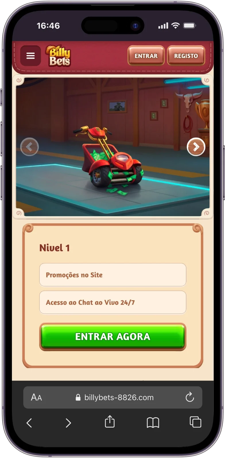 Clube VIP na BillyBets Casino