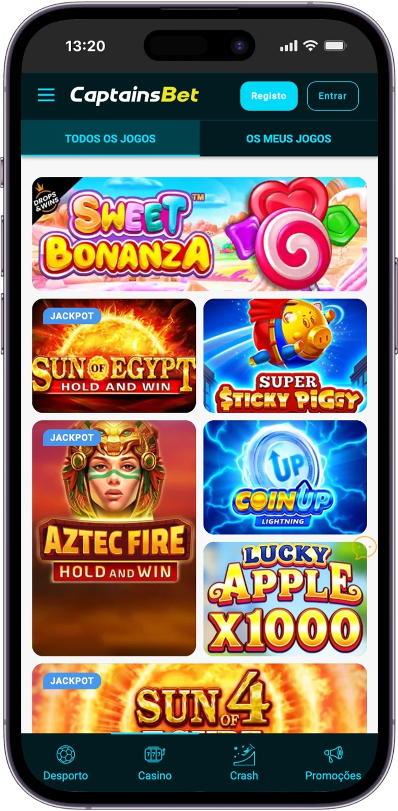 Slots da Captainsbet Casino