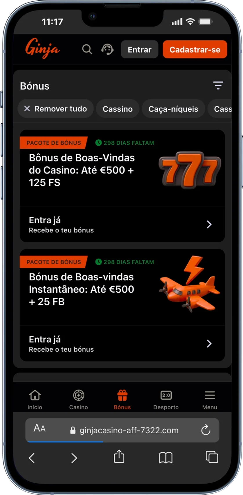 Ginja Casino Bónus