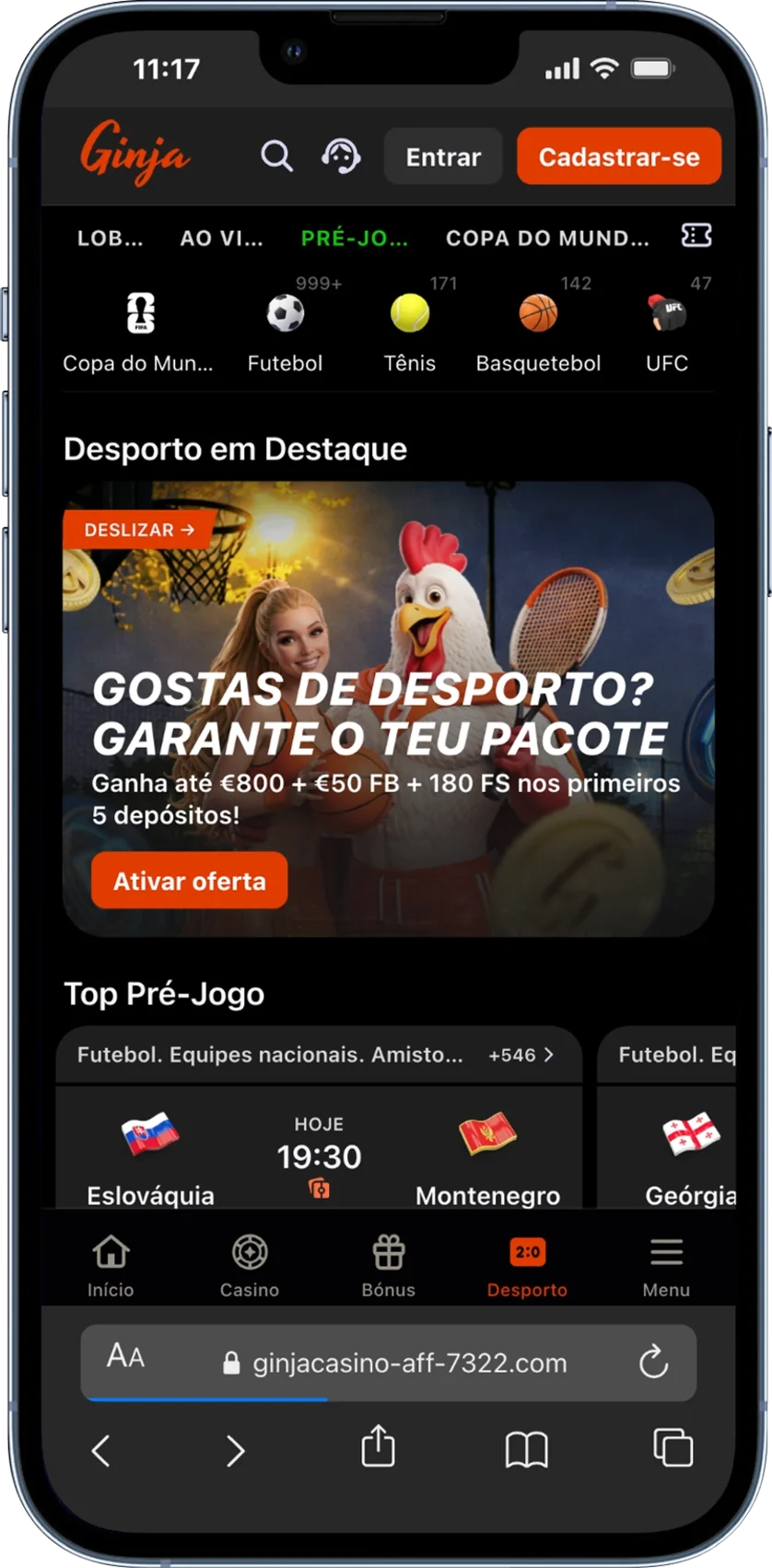 Ginja Casino Apostas Desportivas