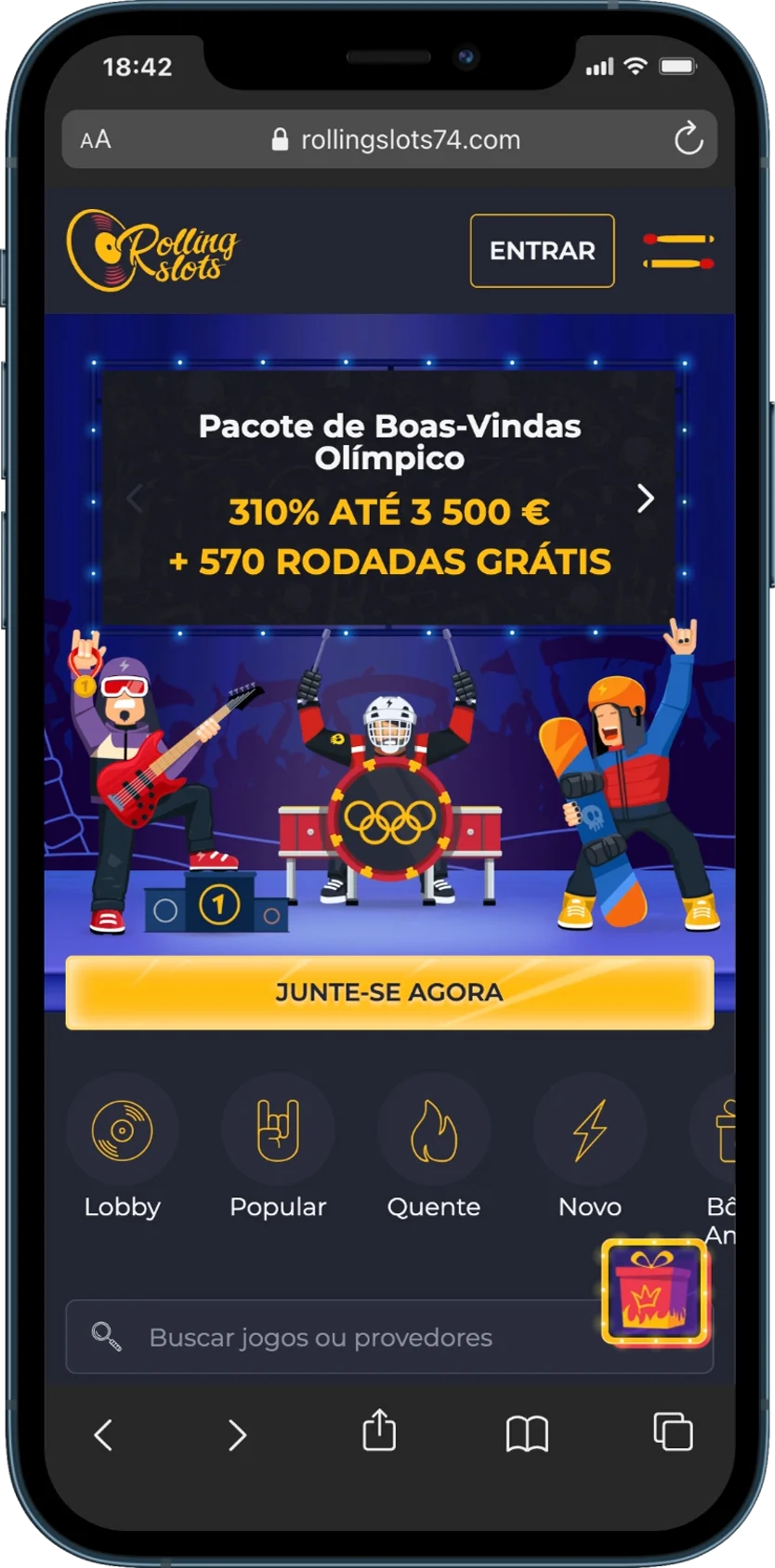 Site oficial do RollingSlots Casino
