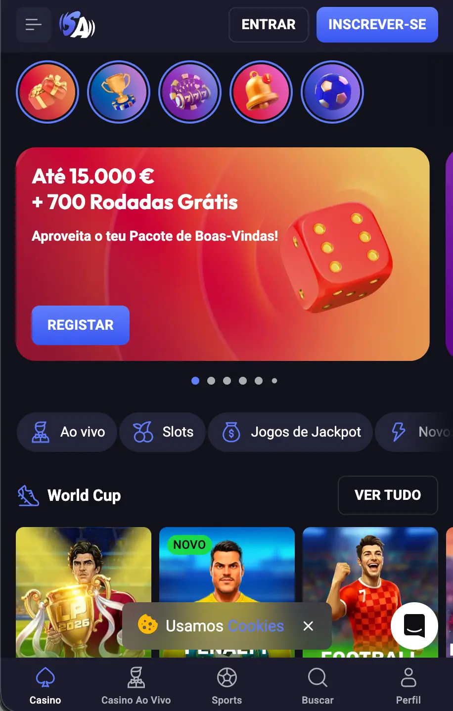 Site oficial do SpinAura Casino