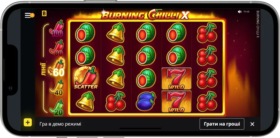 Демо игра Burning Chilli на BetKing